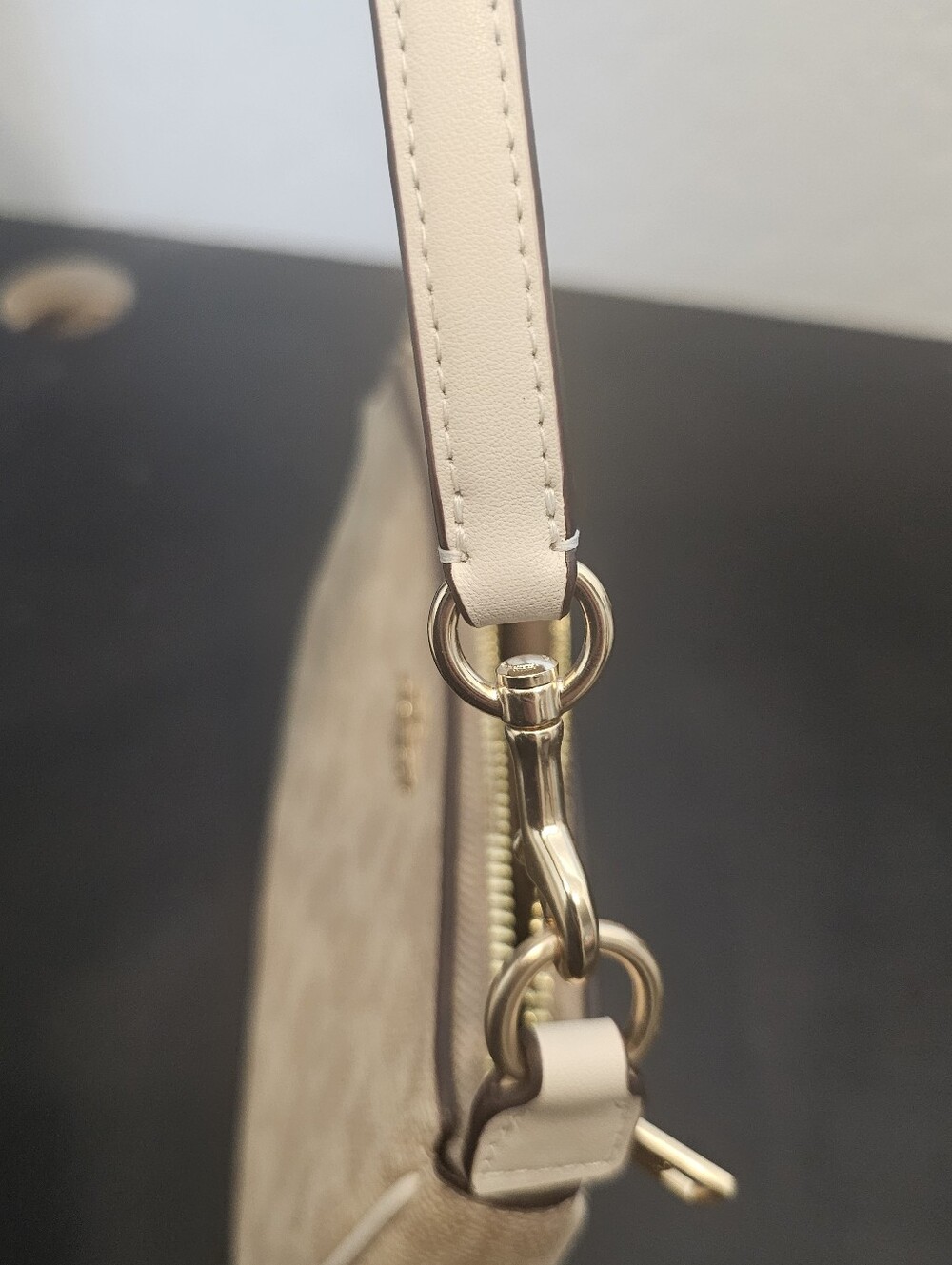 Coach Signature Mini Shoulder Bag in Light Beige - Picture 8 of 8
